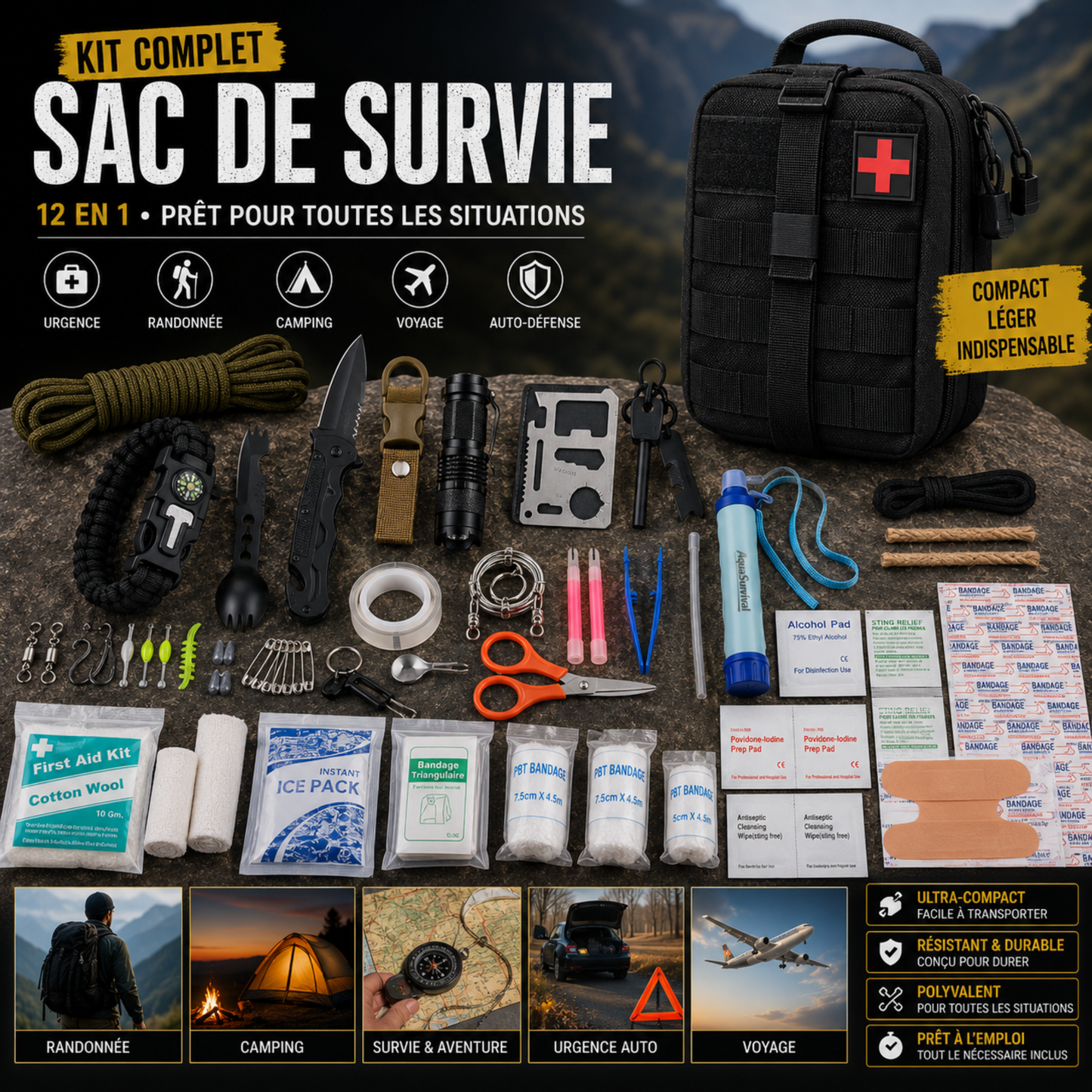 Kit Sac de Survie Complet