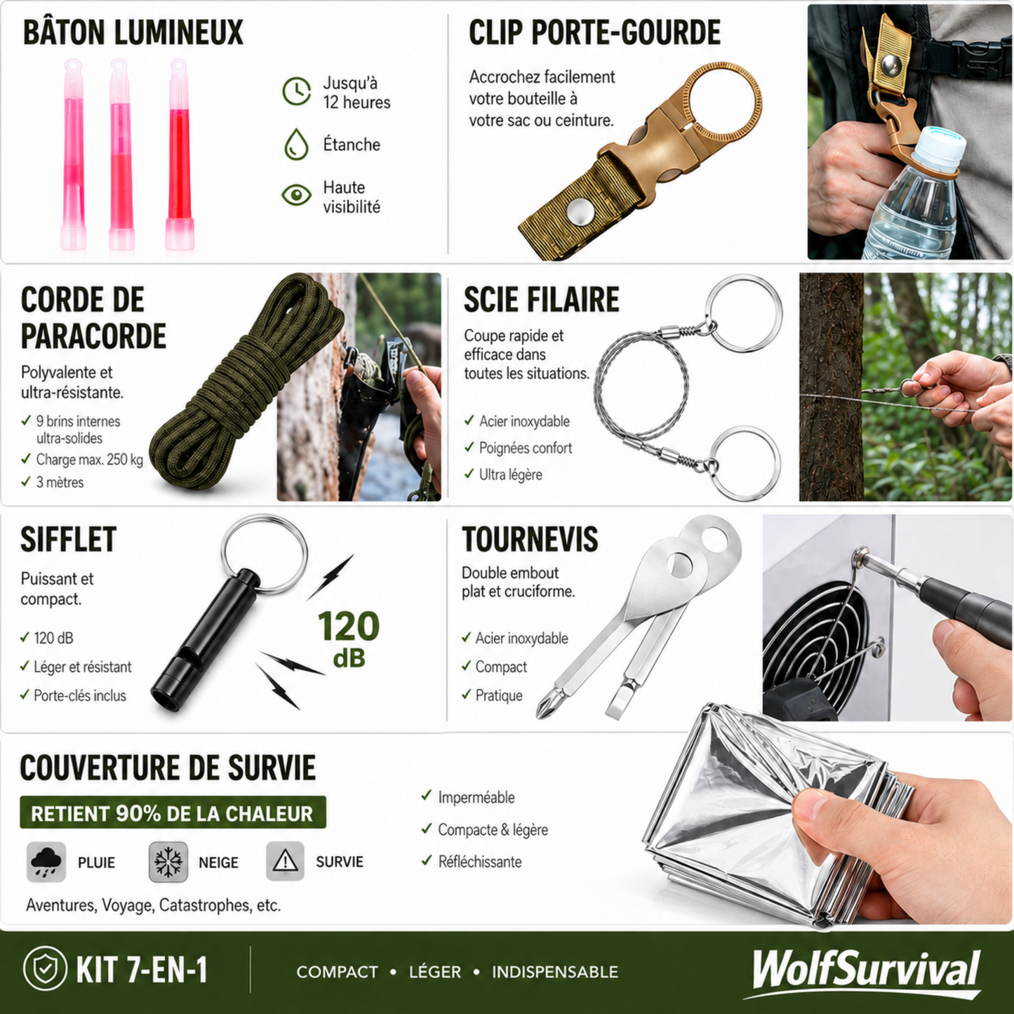 Kit Sac de Survie Complet